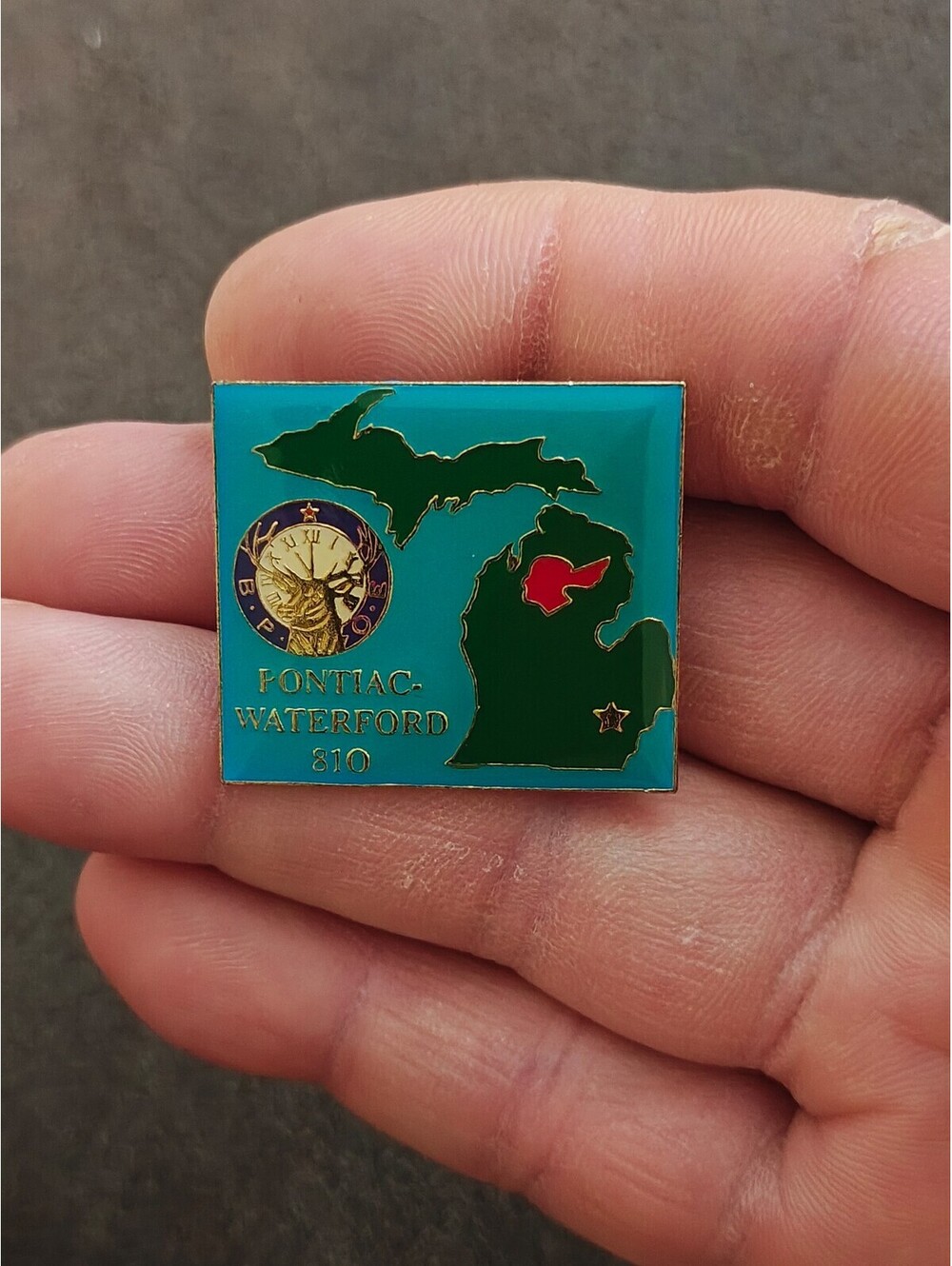 1990s BPOE Elks Lodge 810 Pontiac-Waterford Michigan State Pin
